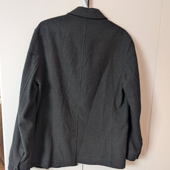 Patrick Assaraf Wool Chore Coat/Shirt Jacket - Medium/Charcoal Grey - Picture 4 of 7